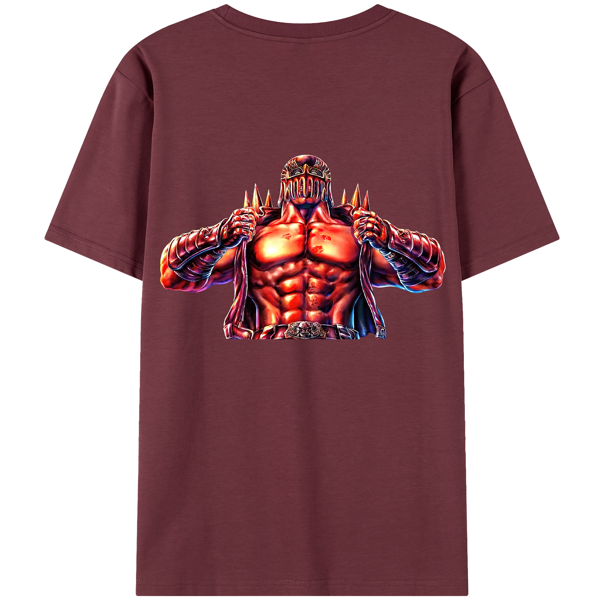 （画像用） 北斗の拳 Fist of the North Star 綿100％半袖Tシャツ（背面プリント）